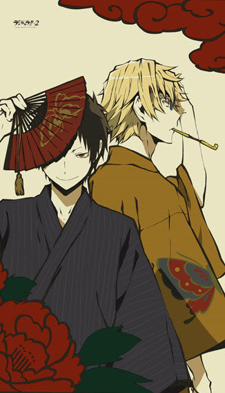 Durarara!! x2 - Multipurpose Wall Scroll Split Curtain: Japanese Costume, Decorative Tapestries, animota