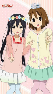 K-On! - "Yui & Azusa" Multipurpose Wall Scroll Split Curtain, Decorative Tapestries, animota