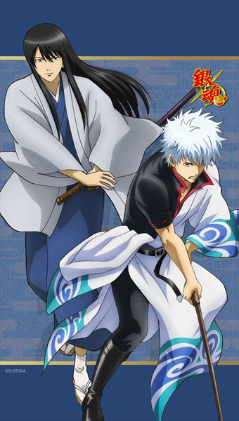 Gintama - "Gintoki & Katsura" Multipurpose Wall Scroll Split Curtain, Decorative Tapestries, animota