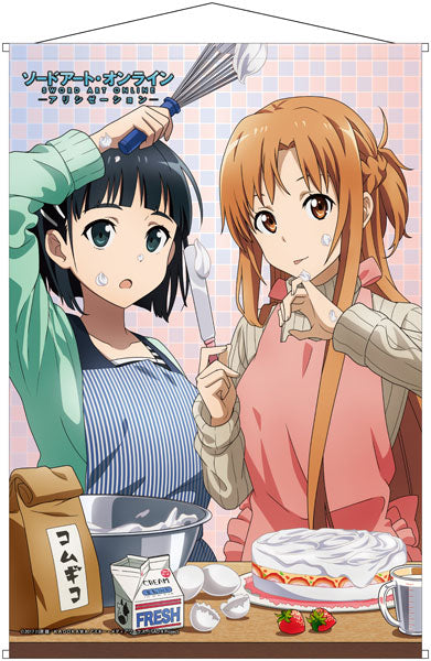 Sword Art Online Alicization B2 Wall Scroll Asuna & Suguha, Decorative Tapestries, animota