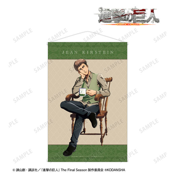 Attack on Titan New Illustration Jean Tea Time ver. B2 Wall Scroll, Decorative Tapestries, animota