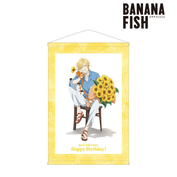 BANANA FISH New Illustration Ash Lynx Birthday ver. Wall Scroll, Decorative Tapestries, animota