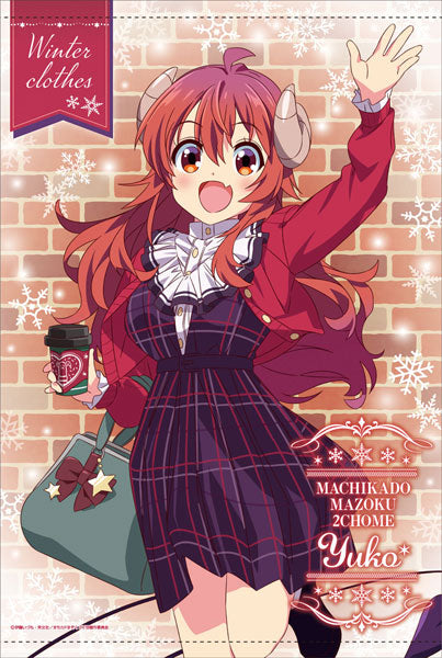 TV Anime "The Demon Girl Next Door 2nd Season" New Illustration B2 Wall Scroll (1) Yuuko Yoshida Winter Outfit ver., Decorative Tapestries, animota
