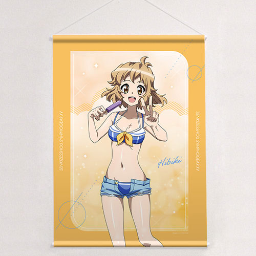 Senki Zesshou Symphogear XV New Illustration B2 Wall Scroll (Hibiki / Marine Sailor Swimsuit) Double Suede(Pre-order), Decorative Tapestries, animota