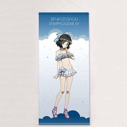 Senki Zesshou Symphogear XV New Illustration Jumbo Wall Scroll (Miku / Marine Sailor Swimsuit), Decorative Tapestries, animota