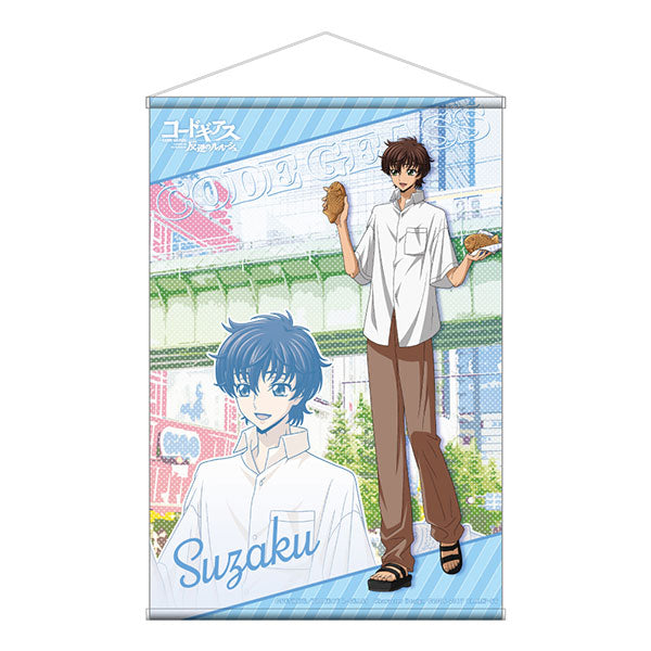 Code Geass: Lelouch of the Rebellion x GiGO New Illustration B2 Wall Scroll Suzaku, Decorative Tapestries, animota