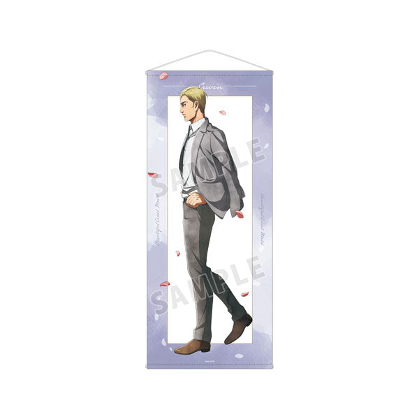 Attack on Titan New Illustration Erwin Walking Watercolor Style ver. Jumbo Wall Scroll, Decorative Tapestries, animota