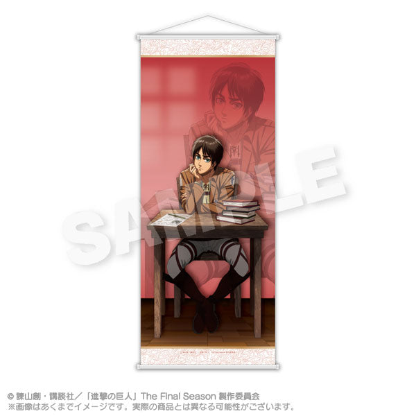 Attack on Titan Slim Wall Scroll Strategy Meeting Together ver. Eren Yeager, Decorative Tapestries, animota