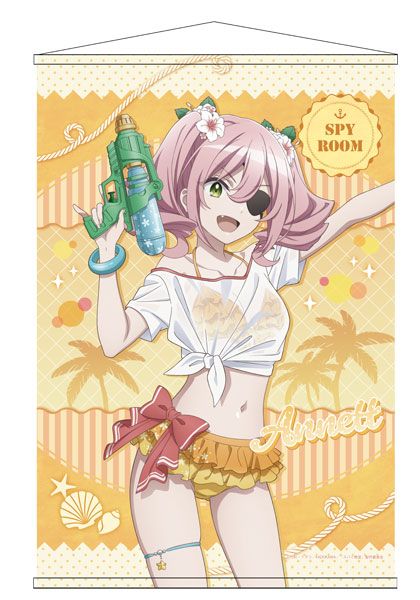 Spy Classroom New Illustration B2 Wall Scroll Swimsuit ver. Annette, Decorative Tapestries, animota
