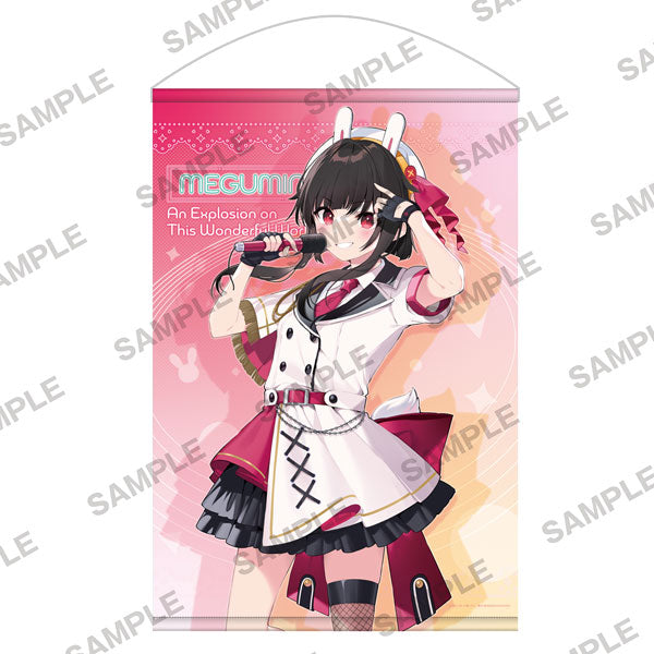 Konosuba: An Explosion on This Wonderful World! Anime Adaption Commemoration Fair Specially Drawn B2-sized Tapestry - Megumin Idol Outfit Ver., Decorative Tapestries, animota