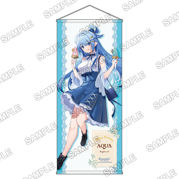 KonoSuba: God's Blessing on This Wonderful World! Birthday Celebration 2023: Newly Drawn Large Life-Sized Tapestry (Aqua), Decorative Tapestries, animota