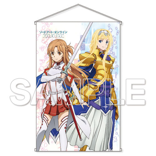 Sword Art Online Alicization HD Wall Scroll Asuna & Alice Knight Ver., Decorative Tapestries, animota