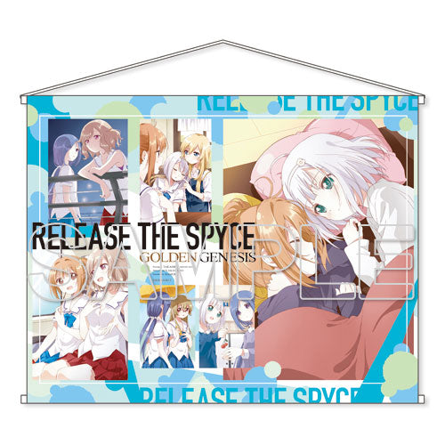 RELEASE THE SPYCE GOLDEN GENESIS Memorial B2 Wall Scroll, Decorative Tapestries, animota
