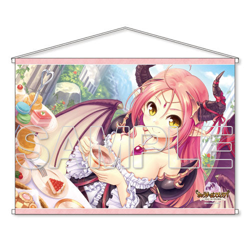 Iris Mysteria! Sharon's AmaAma Tea Time W Suede Wall Scroll, Decorative Tapestries, animota