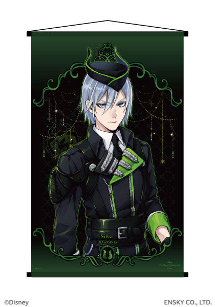 Disney Twisted Wonderland A2 Irregular Wall Scroll (21) Silver, Decorative Tapestries, animota