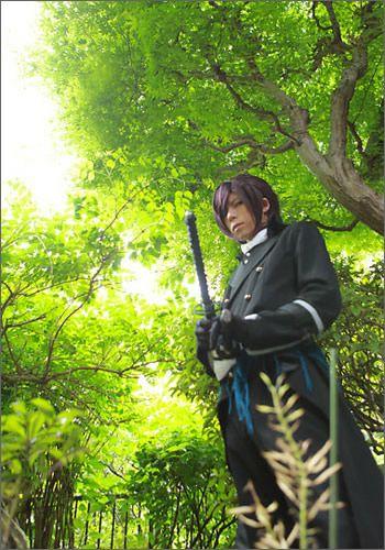 "Hakuouki - Demon of the Fleeting Blossom" Hajime Saitou (Western clothing) style cosplay wig | animota
