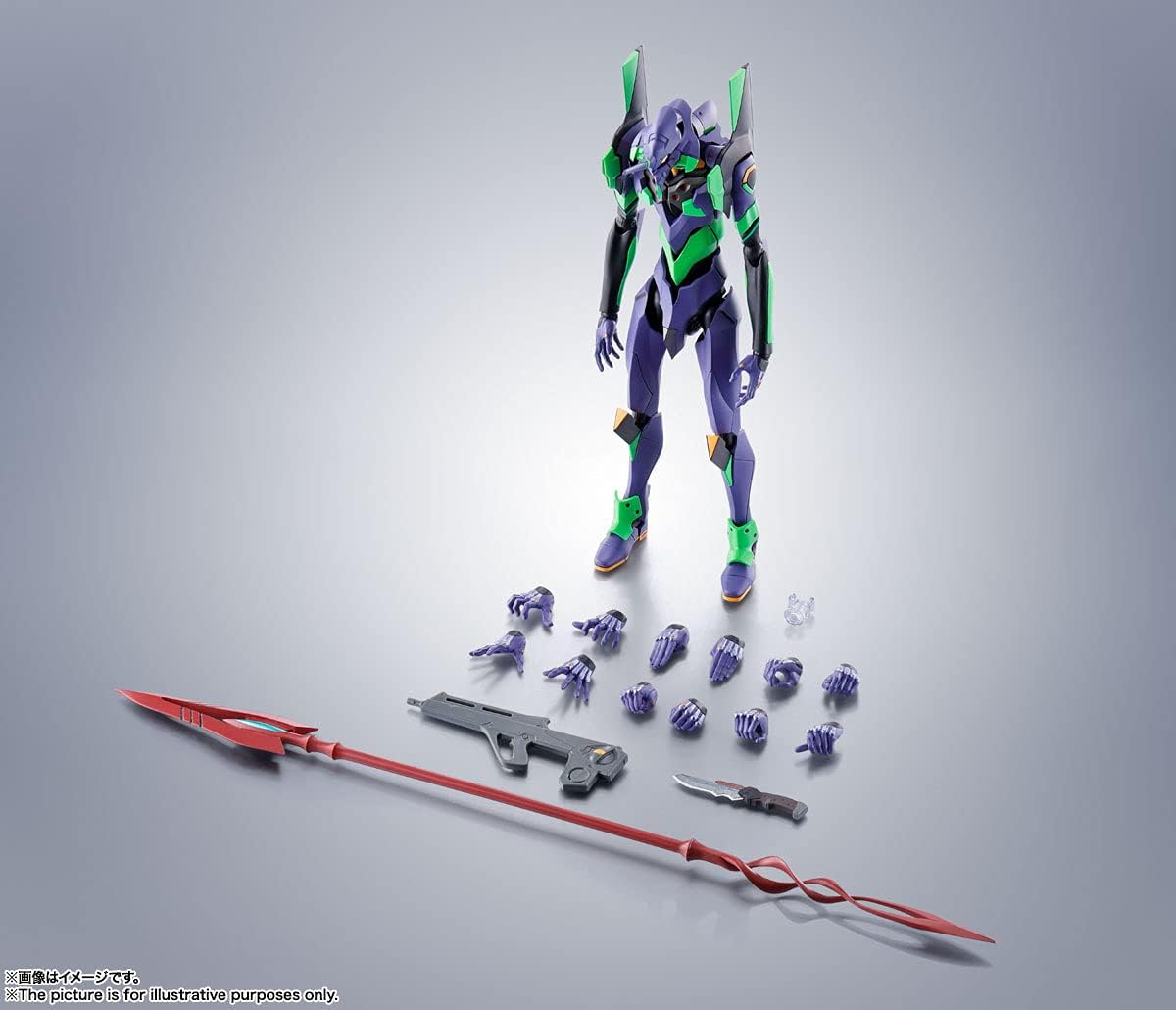 Robot Spirits Evangelion Unit-01 + Spear of Cassius (Renewal Color Edition) | animota