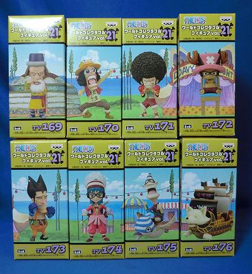 OnePiece World Collectable Figure Vol.21 - Set of 8 pieces, Action & Toy Figures, animota