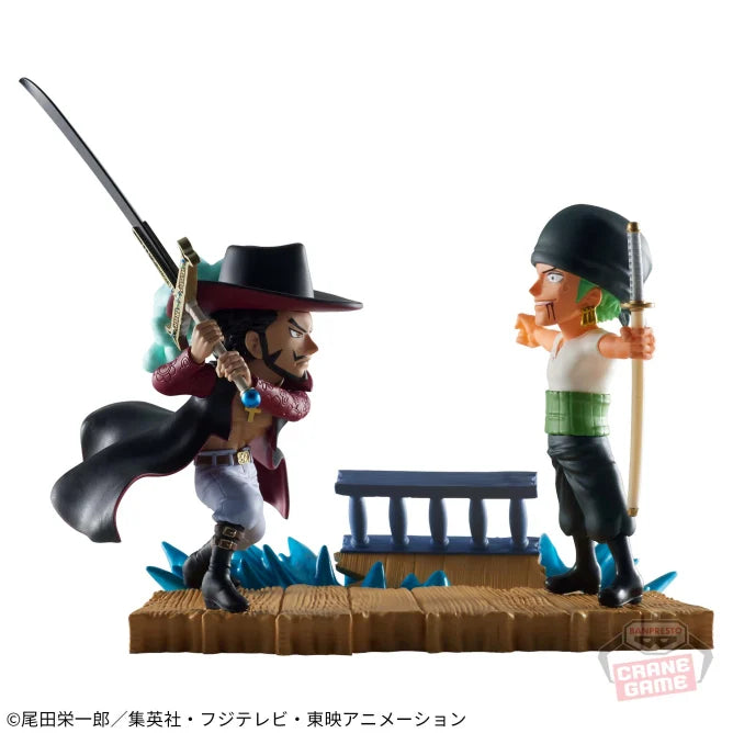 ONE PIECE - World Collectable Figure Log Stories - Roronoa Zoro vs. Dracule Mihawk | animota