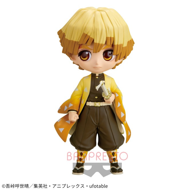 Demon Slayer: Kimetsu no Yaiba - Q posket - Zenitsu Agatsuma -Ⅱ B (sepia collar Ver.) | animota