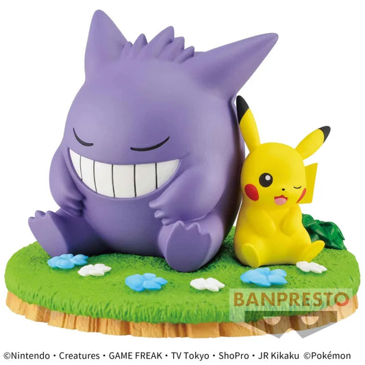 Pocket Monsters - Relaxing time - Pikachu & Gengar - Figure | animota