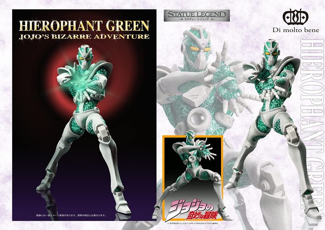 Statue Legend - JoJo's Bizarre Adventure Part.III 46. Hierophant Green (Sculpt, Color Supervision: Hirohiko Araki) | animota