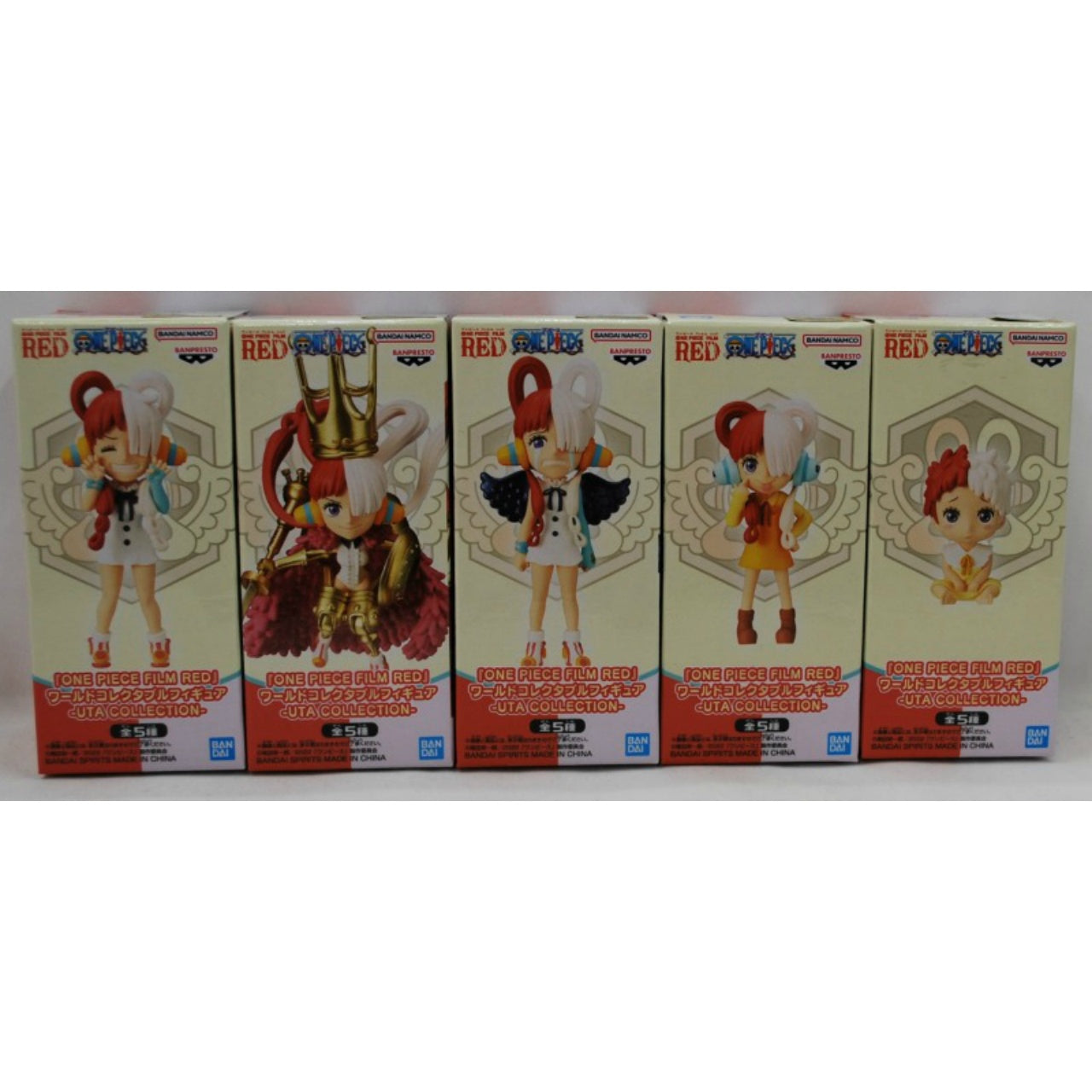 ONE PIECE 『ONE PIECE FILM RED』 World Collectable Figure -UTA COLLECTION- 01~05 SET, animota