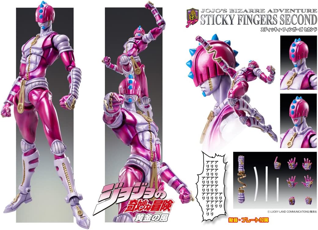 Super Action Statue - JoJo's Bizarre Adventure Part.V #43 Sticky Fingers Second (Hirohiko Araki Specified Color) Complete Figure | animota
