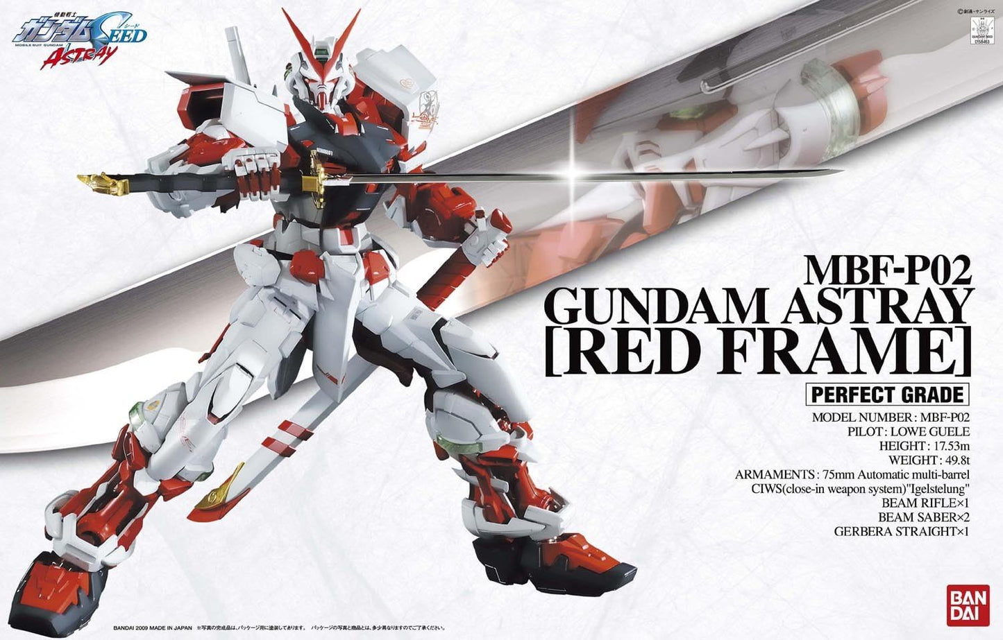 (Wiederverkauf)PG 1/60 Mobile Suit Gundam SEED ASTRAY Gundam Astray RED FLAME Plastikmodell