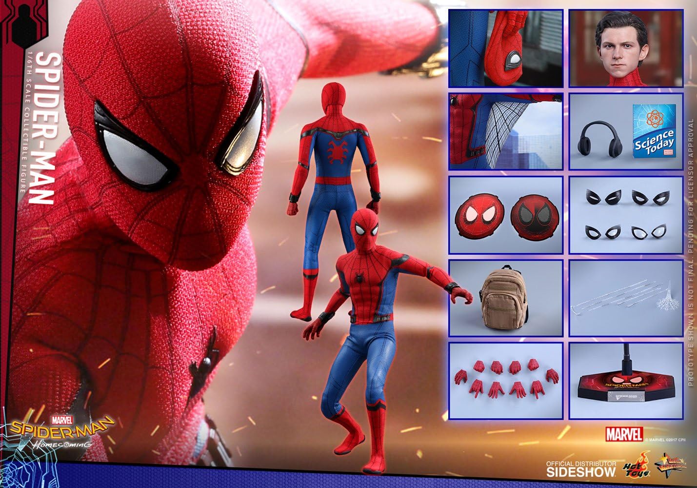 Movie Masterpiece "Spider-Man: Homecoming" 1/6 Scale Figure Spider-Man | animota