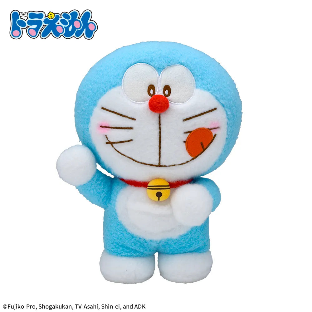 Doraemon Red Cheeks L Plush Toy - Pocket Searching Pose