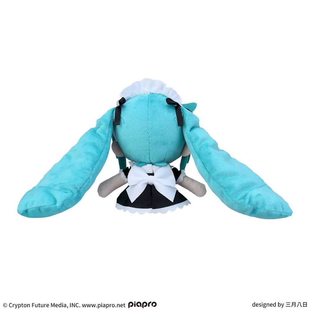Hatsune Miku Series Fuwapuchi Mini Plush Toy Hatsune Miku Maid Ver.