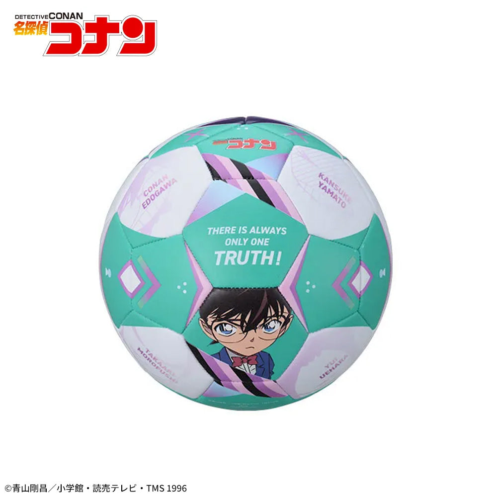 Detective Conan memegang bola sepak visual kolaborasi J.League - featured