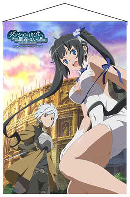 Is It Wrong to Try to Pick Up Girls in a Dungeon? - B1 Wall Scroll: Bell & Hestia, Decorative Tapestries, animota
