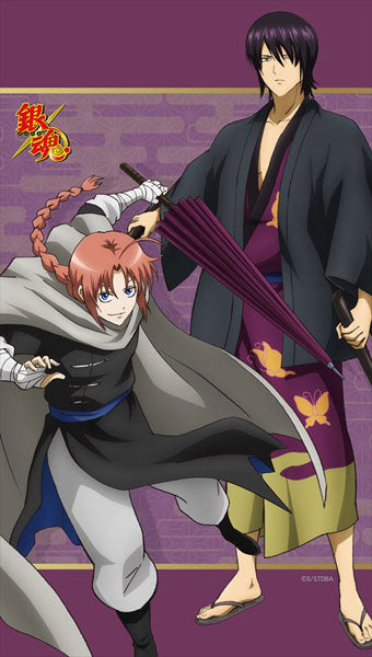 Gintama - "Kamui & Takasugi" Multipurpose Wall Scroll Split Curtain, Decorative Tapestries, animota