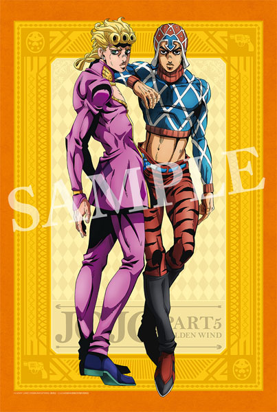 TV Anime "JoJo's Bizarre Adventure Golden Wind" B2 Wall Scroll (Giorno & Mista), Decorative Tapestries, animota