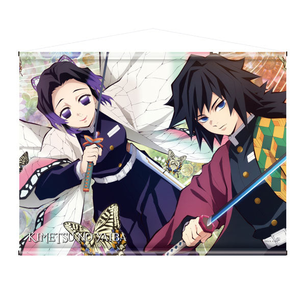 Demon Slayer: Kimetsu no Yaiba Wall Scroll Shinobu Kocho & Giyu Tomioka, Decorative Tapestries, animota
