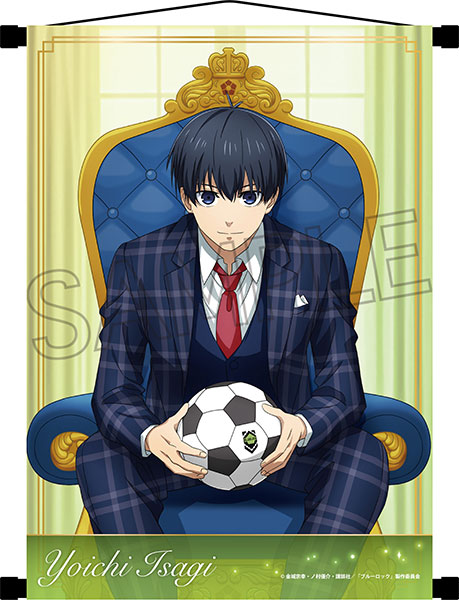 Bluelock -Throne- Wall Scroll Yoichi Isagi, Decorative Tapestries, animota