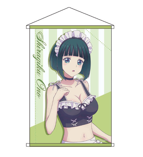 Megami no Cafe Terrace B2 Wall Scroll Shiragiku Ono Swimsuit Maid ver, Decorative Tapestries, animota