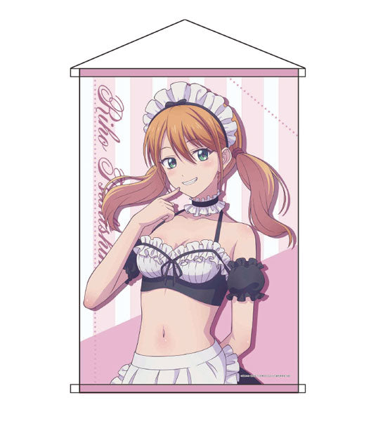 Megami no Cafe Terrace B2 Wall Scroll Riho Tsukishima Swimsuit Maid ver, Decorative Tapestries, animota