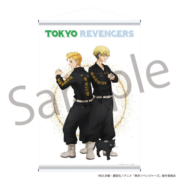 TV Anime "Tokyo Revengers" Wall Scroll Takemichi & Chifuyu Mid-Battle Ver., Decorative Tapestries, animota