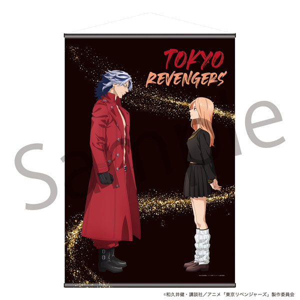 TV Anime "Tokyo Revengers" Wall Scroll Taiju & Yuzuha Mid-Battle Ver., Decorative Tapestries, animota