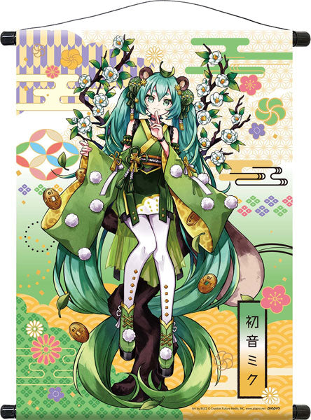 Hatsune Miku Hyakki Yakou Wall Scroll Bake-Danuki, Decorative Tapestries, animota