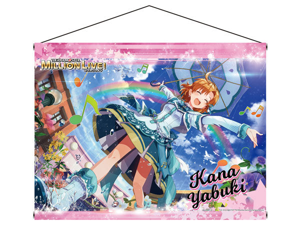 THE IDOLM@STER Million Live! B1 Wall Scroll "Ame ni Utaou Kana Yabuki +" Ver., Decorative Tapestries, animota