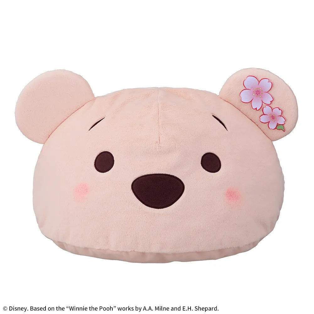 Winnie the Pooh Super Giga Zakka Dome Cushion Sakura Ver., Stuffed Animals, animota