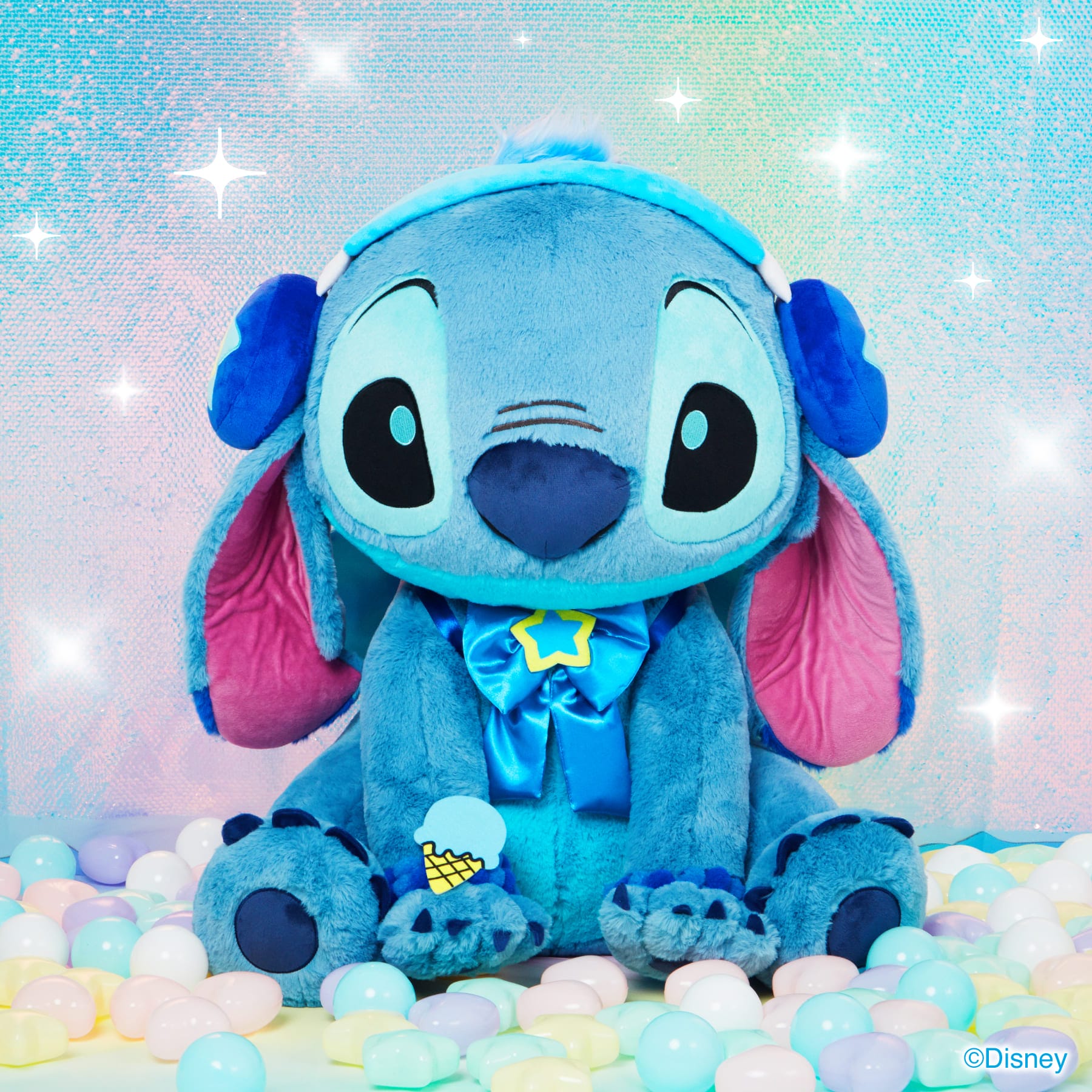 Stitch Colorful Kawaii Even Bigger Stitch Plush Toy [Happy-Kuji