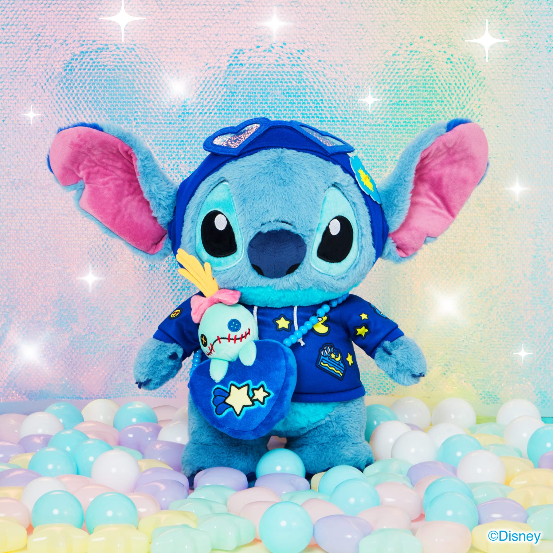 Happyくじ 『Stitch Colorful Kawaii』 Stitch Colorful Kawaii Big Stitch Plush Toy [Happy-Kuji Prize A