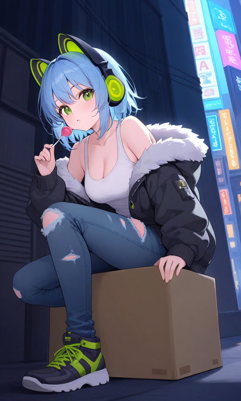 animota-chan Bad girl Version.(Free), Digital Artwork, animota