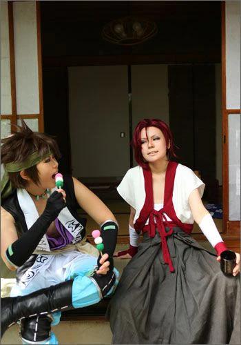 "Hakuouki - Demon of the Fleeting Blossom" Sanosuke Harada (Japanese clothing) style cosplay wig | animota