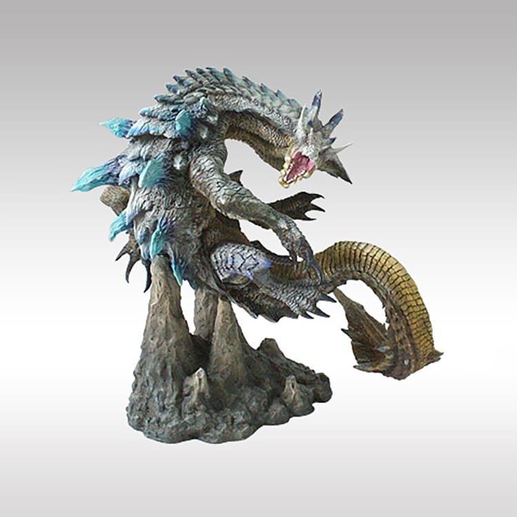 Capcom Figure Builder Creator's Model White Sea Wyvern: Ivory Lagiacrus Complete Figure, Action & Toy Figures, animota